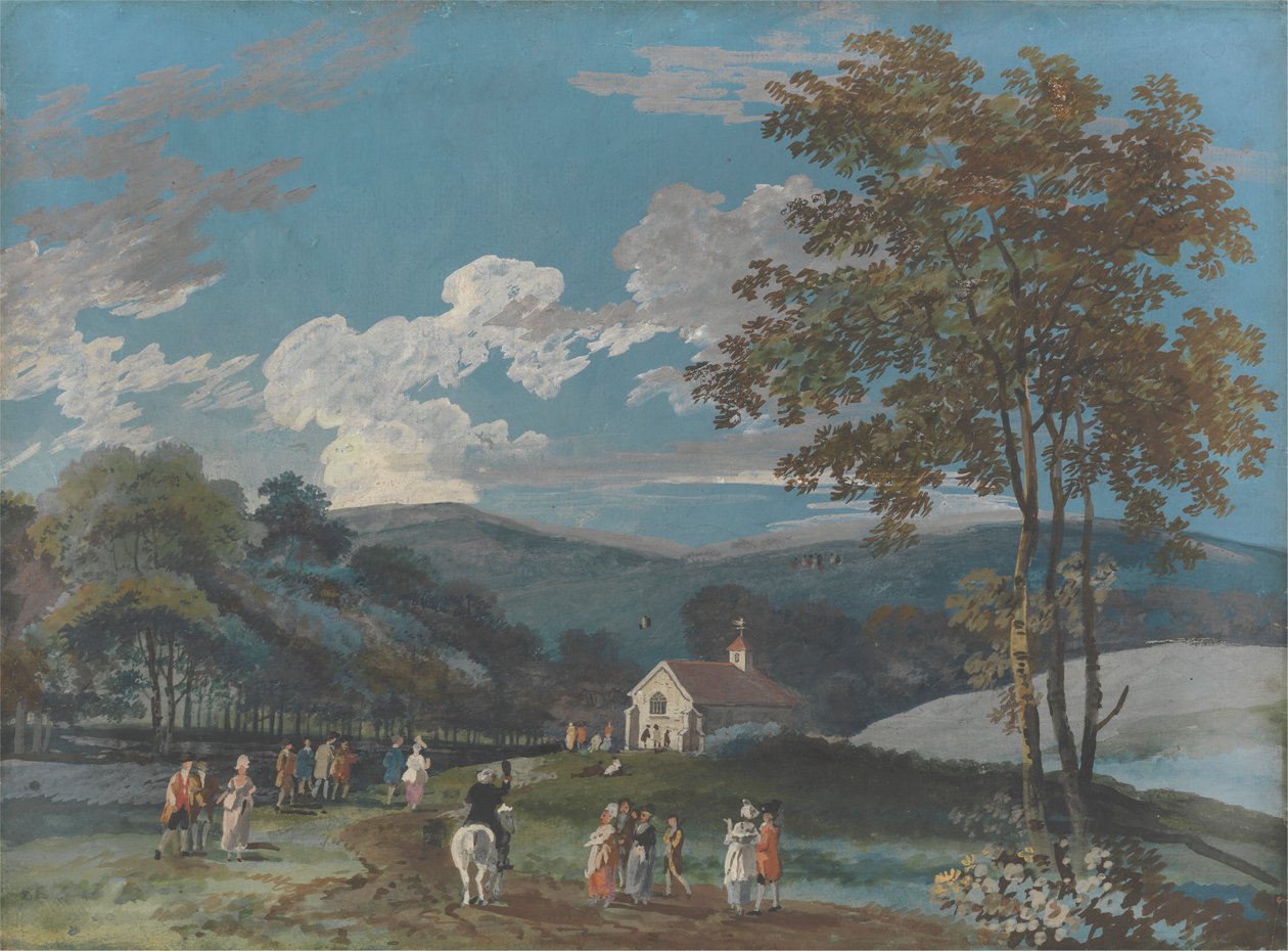 En landlig kirke blant åsene av John Laporte