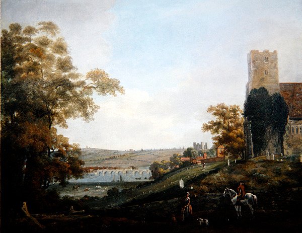 Rochester fra Banks of the Medway av John Laporte