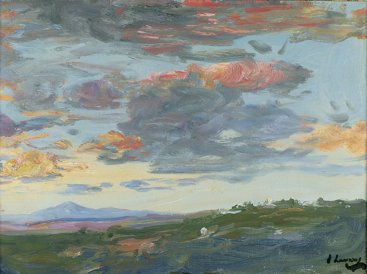 Kveld, Tanger (olje på lerret) av John Lavery