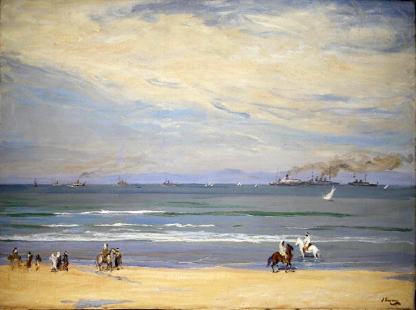 Franske kanonbåter, Tangier Bay av John Lavery