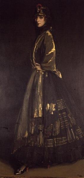 Hassel i svart og gull (olje på lerret) av John Lavery
