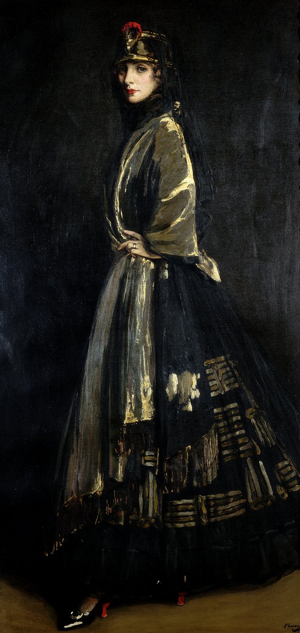 Hassel i svart og gull, 1916 av John Lavery
