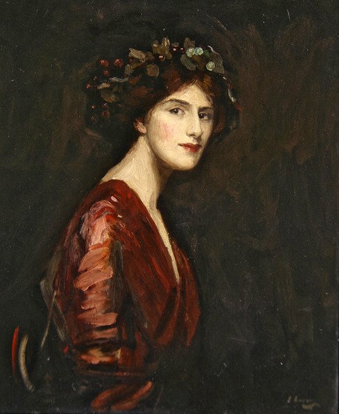 Fru Ralph Peto som Bacchante av John Lavery