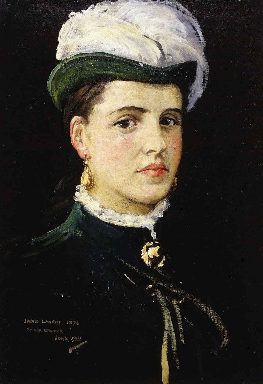 Posthumt portrett av Jane Lavery av John Lavery
