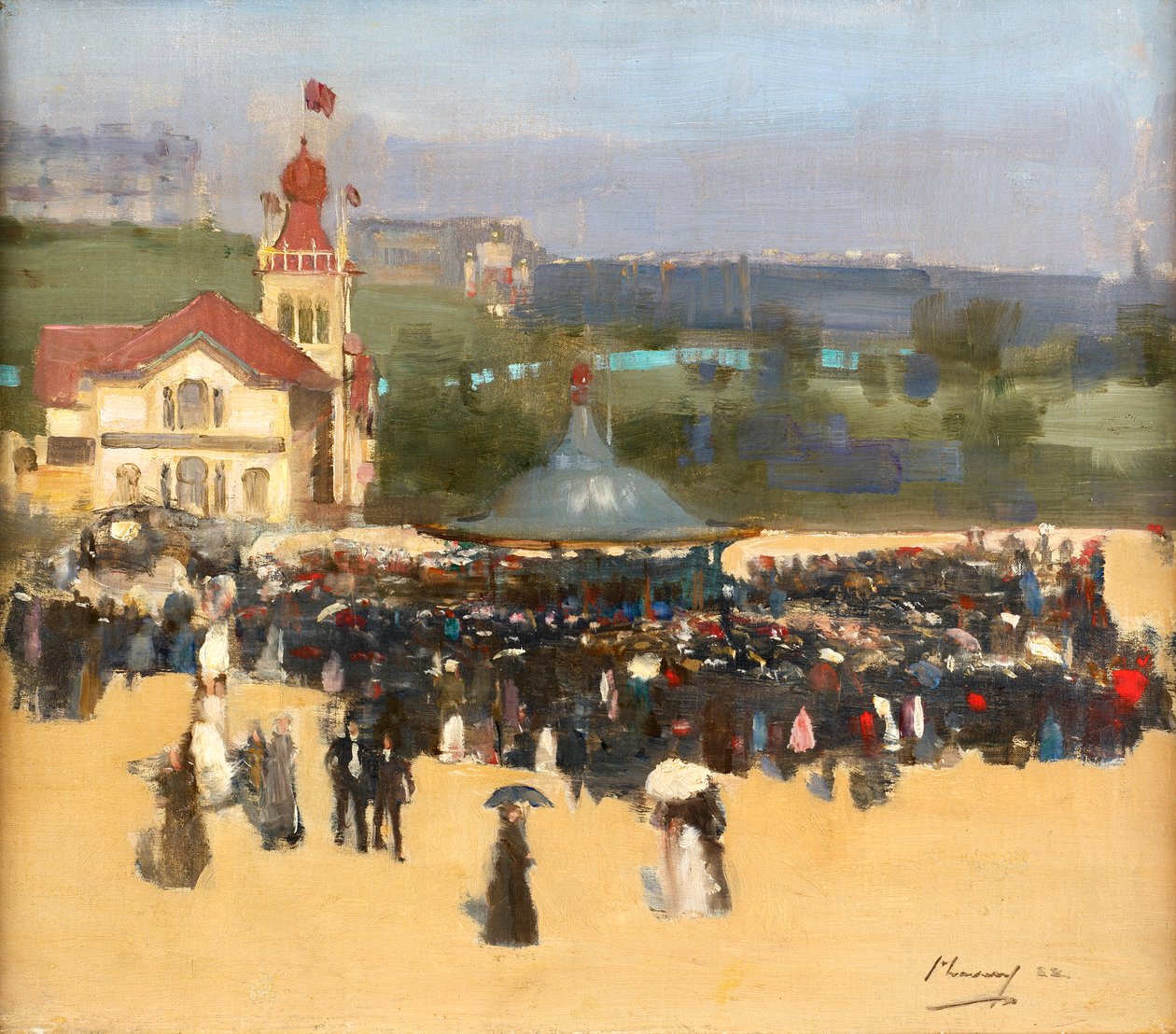 De blå ungarerne, 1888 av John Lavery
