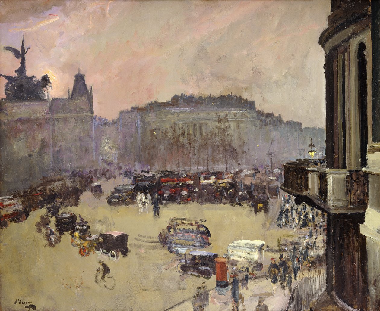 Vintersolen, Hyde Park Corner av John Lavery