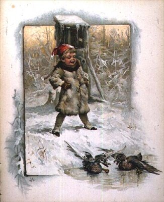 Jack Frost: Liten gutt som ser på ender på isen av John Lawson