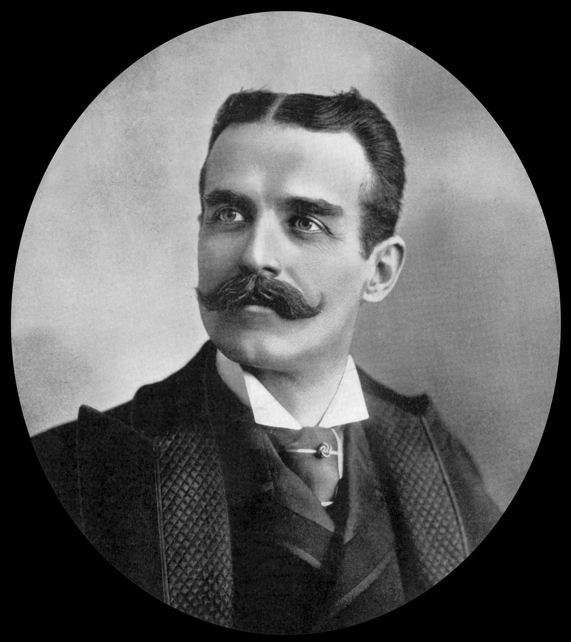 John Lawson Stoddard (1850-1931) amerikansk forfatter (s/hvitt foto) av John Lawson Stoddard