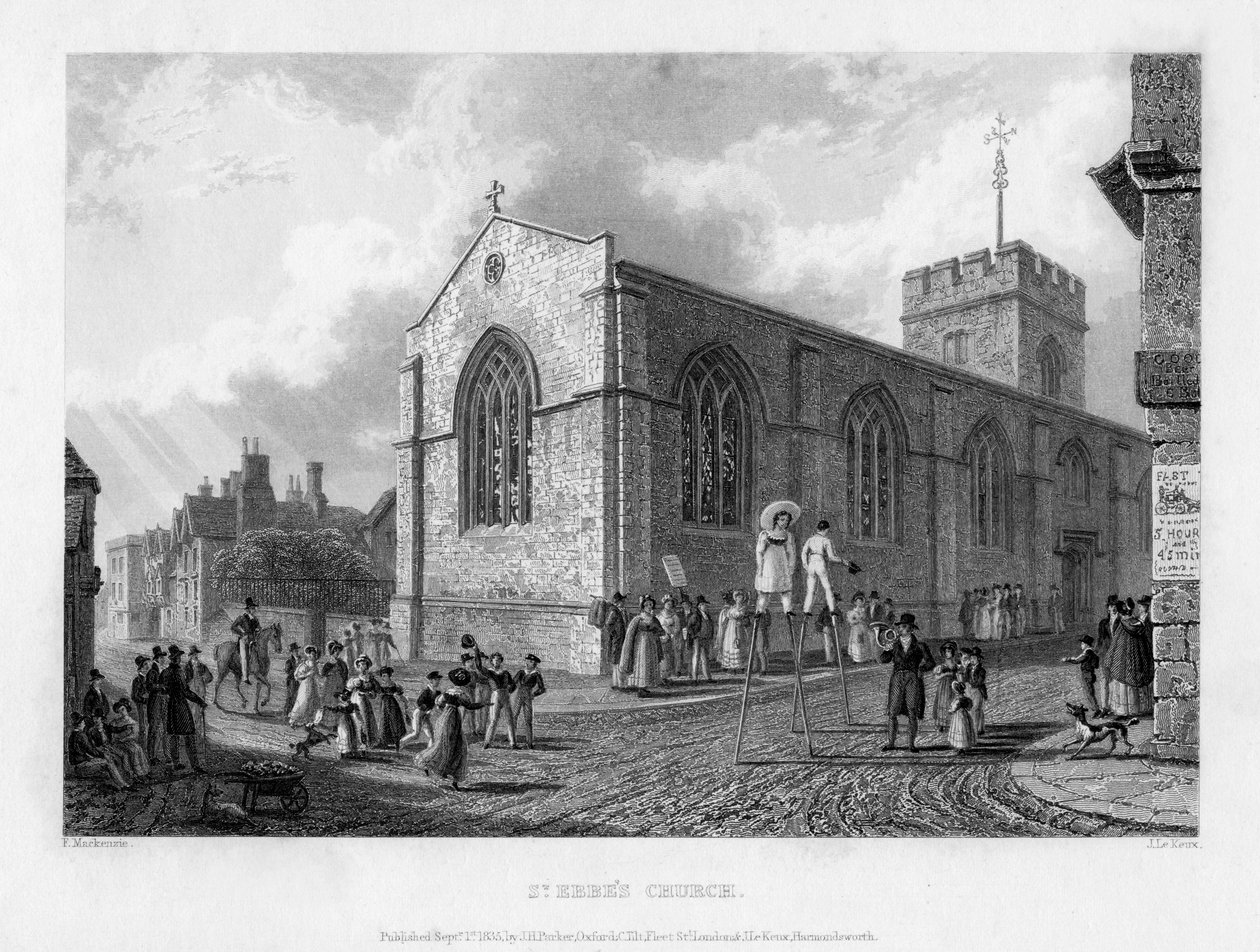 St Ebbes Church, Oxford, 1835. av John Le Keux