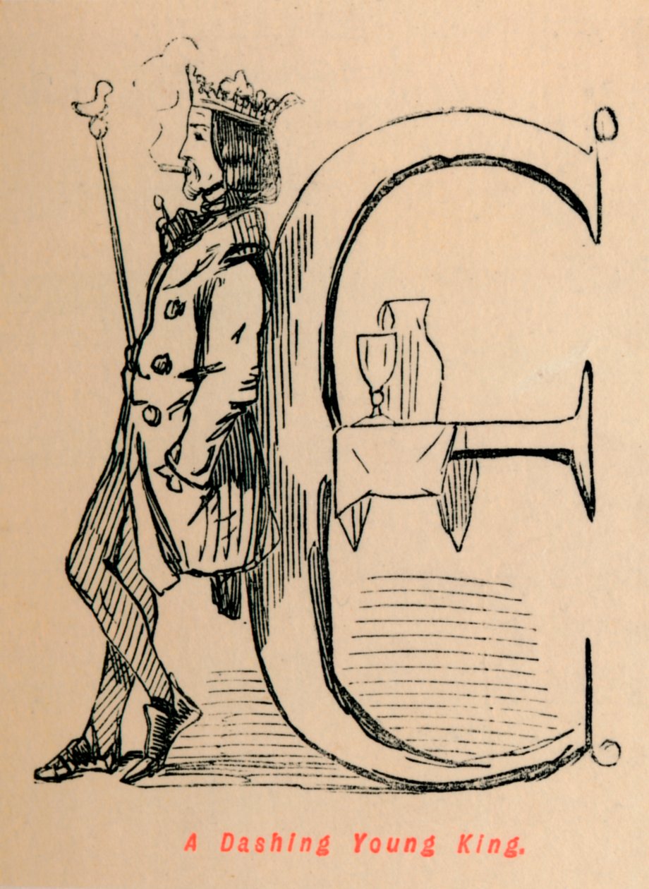 A Dashing Young King, c1860, c1860 av John Leech