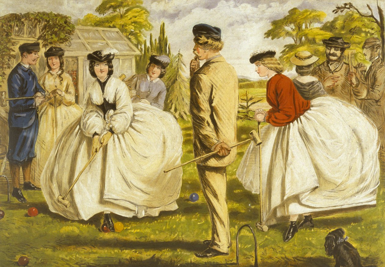 Et fint spill for to eller flere (olje på lerret) av John Leech