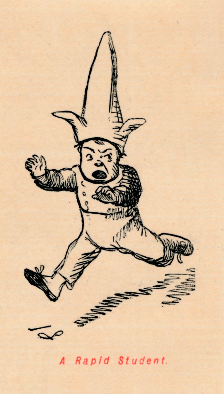 A Rapid Student, c1860, 1860 av John Leech
