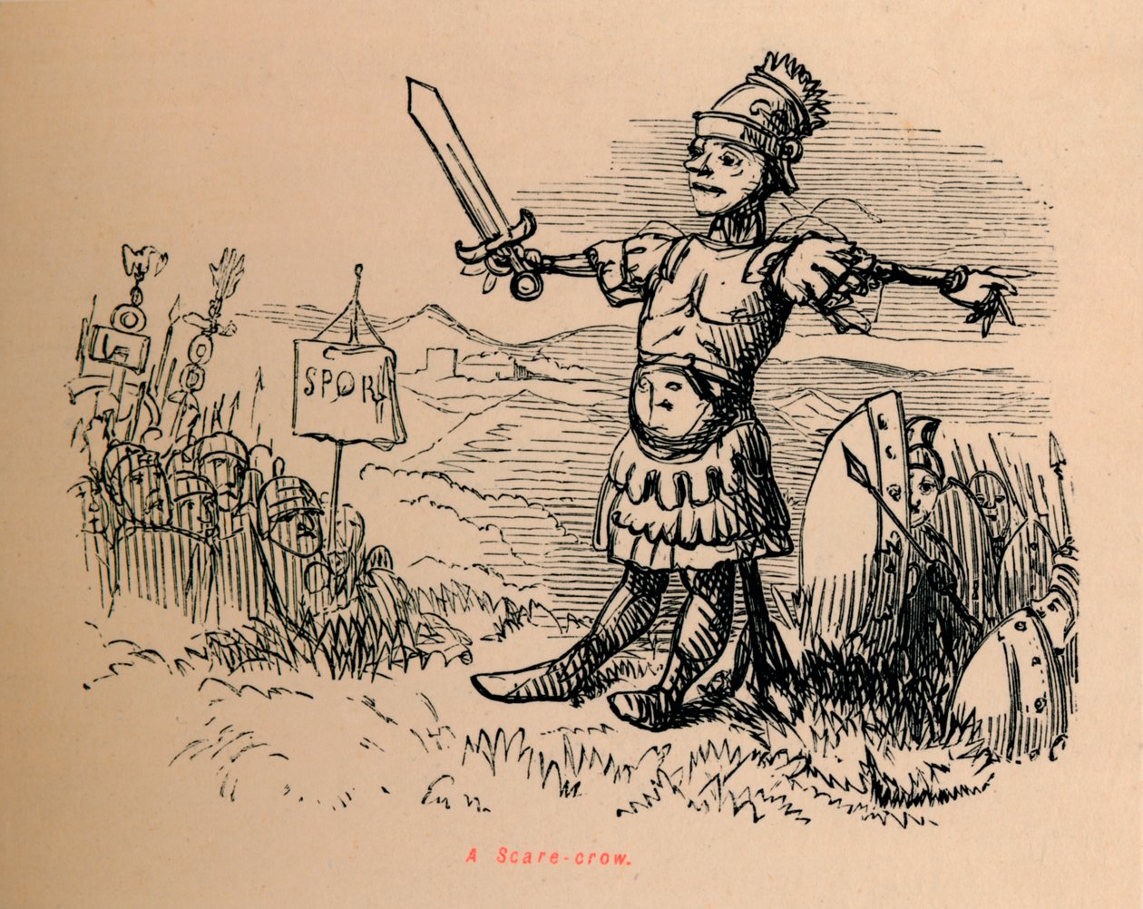 En fugleskremsel, 1852 av John Leech