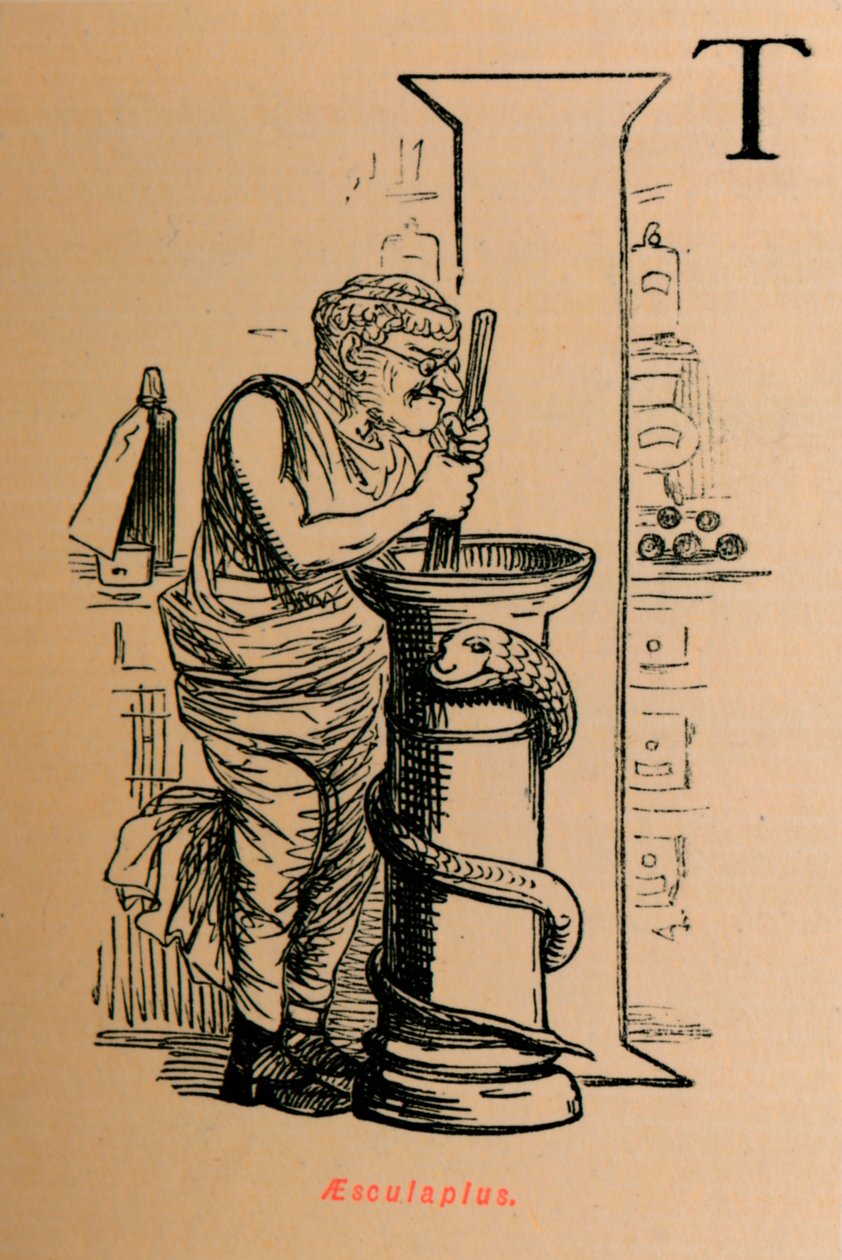 Aesculapius, 1852 av John Leech