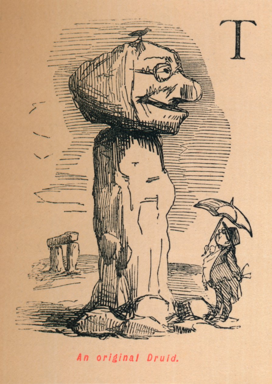 En original Druid, c1860, 1860 av John Leech