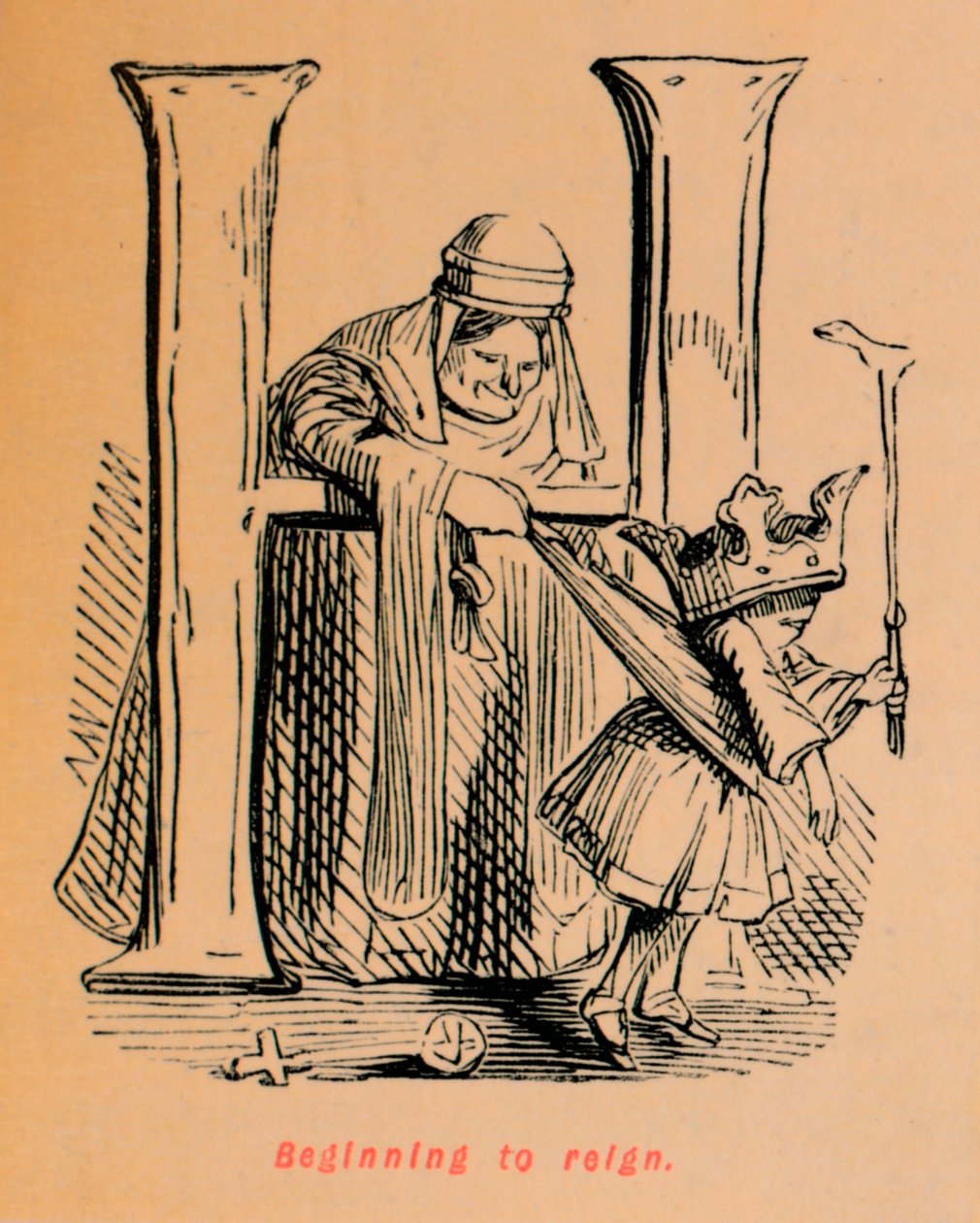 Begynner å regjere, c1860, c1860 av John Leech
