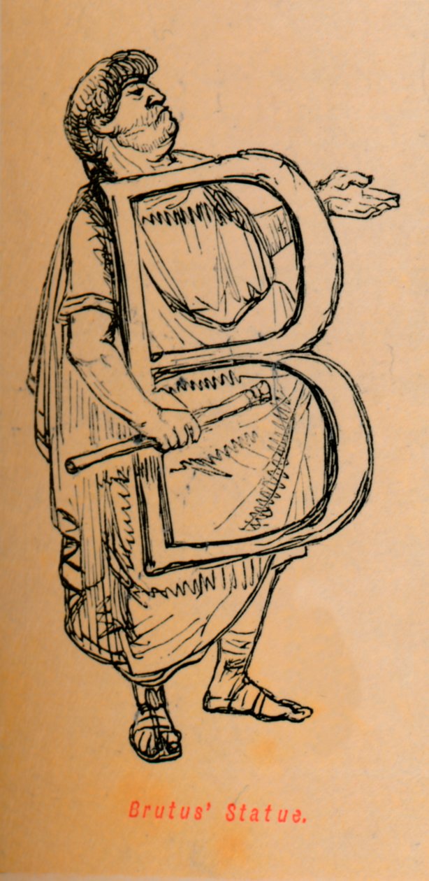 Brutus Status, 1852 av John Leech