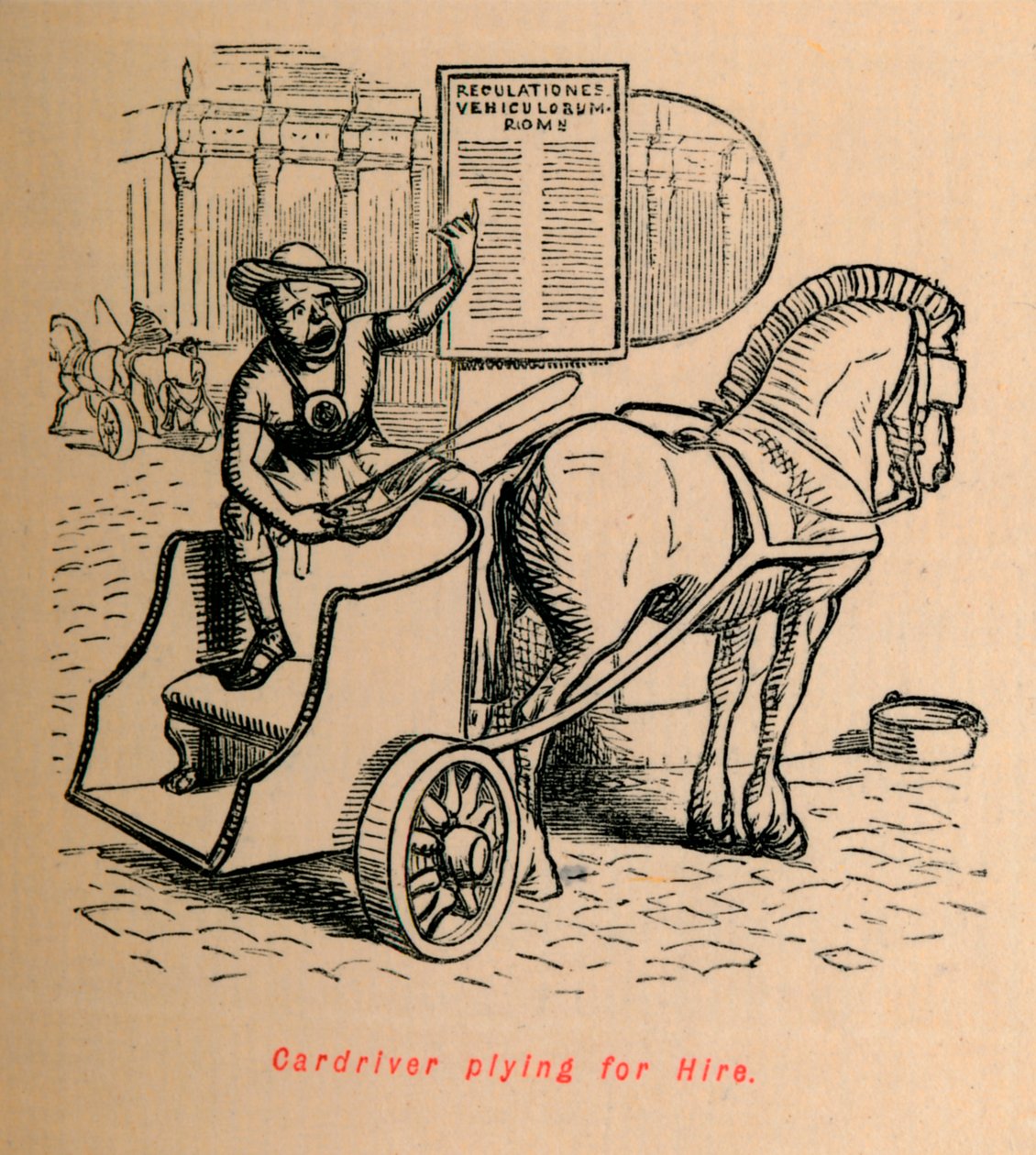 Bilsjåfør søker utleie, 1852 av John Leech