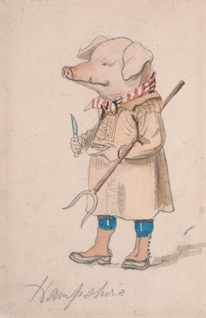 Karikatur av County Hampshire av John Leech