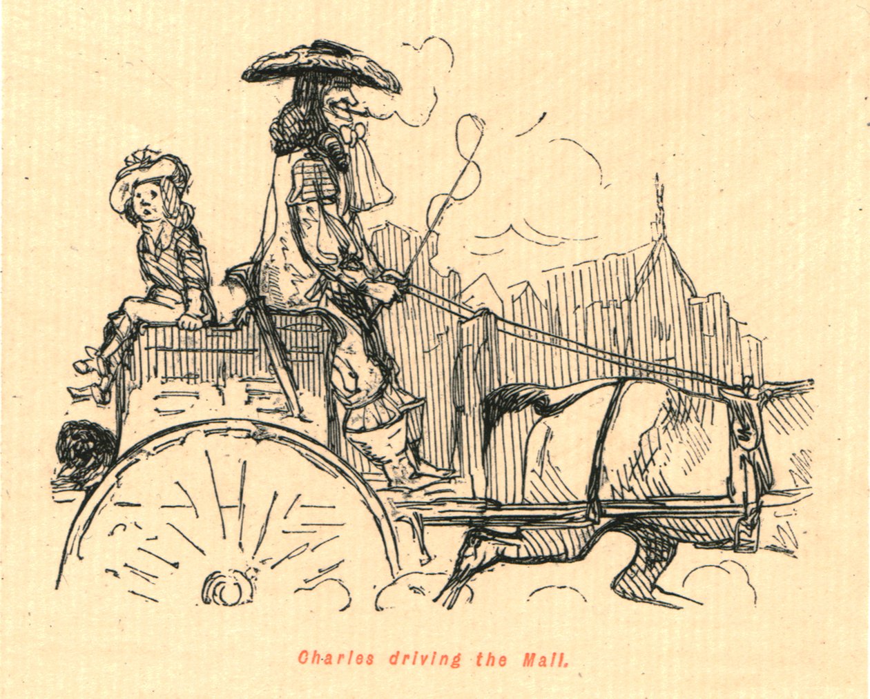 Charles kjører kjøpesenteret, 1897. av John Leech