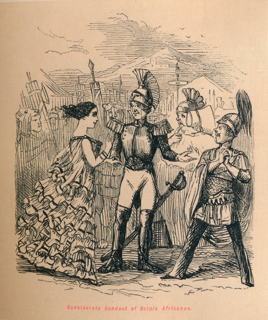 Tenk på oppførselen til Scipio Africanus, 1852 av John Leech