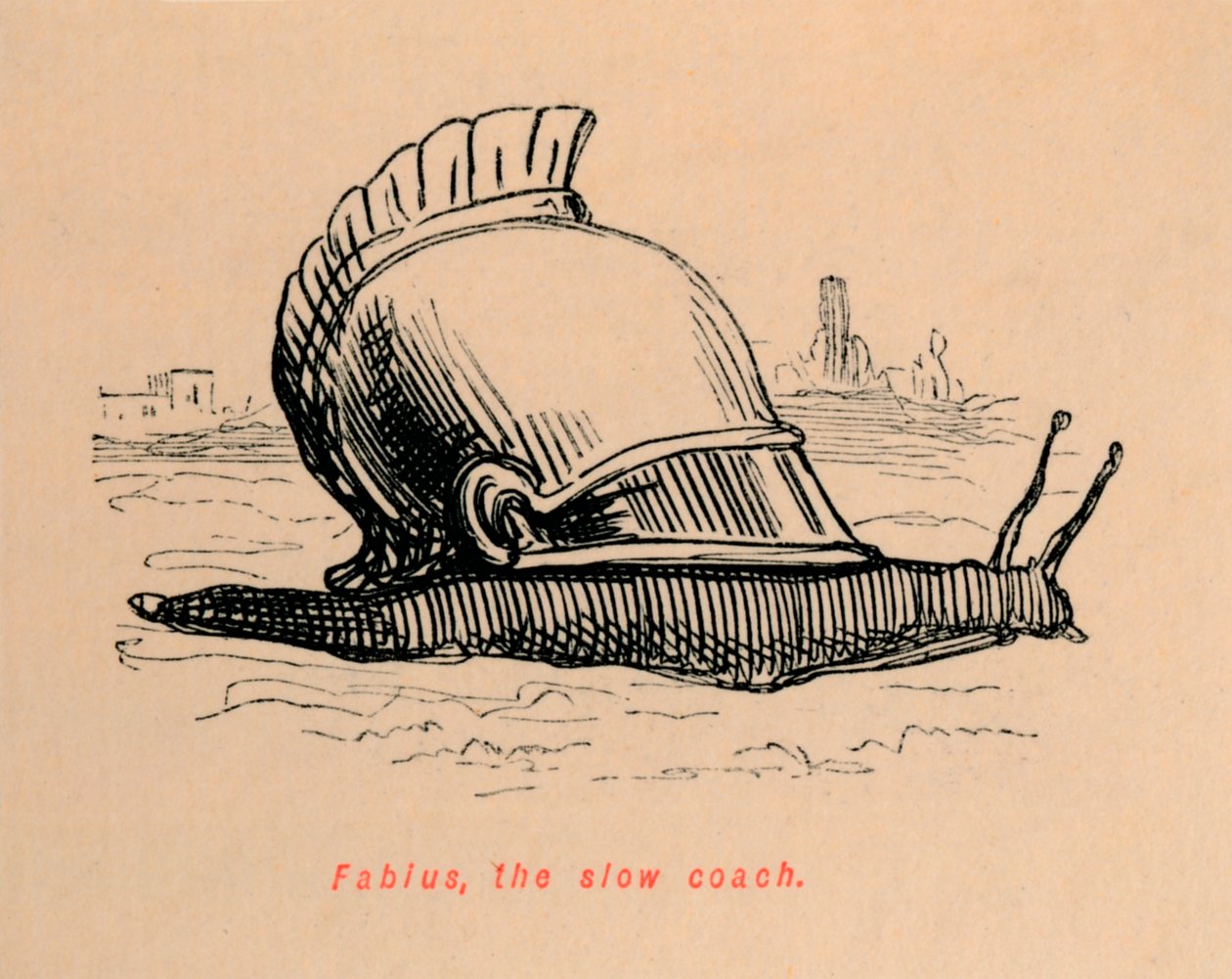 Fabius, den langsomme treneren, 1852 av John Leech