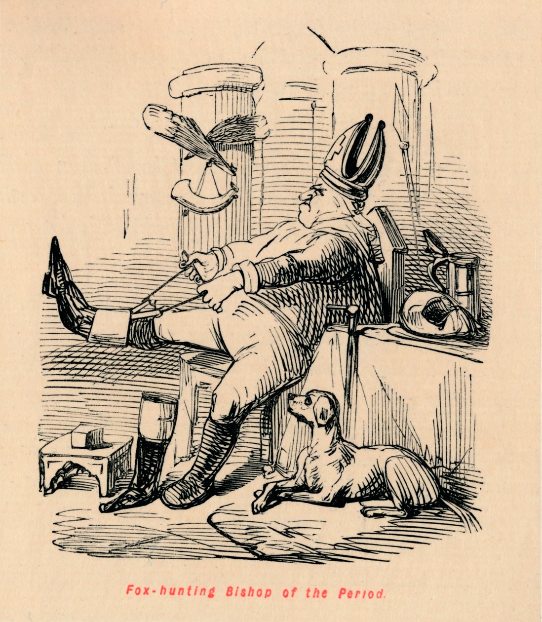 Revejaktbiskop av perioden, c1860, c1860 av John Leech