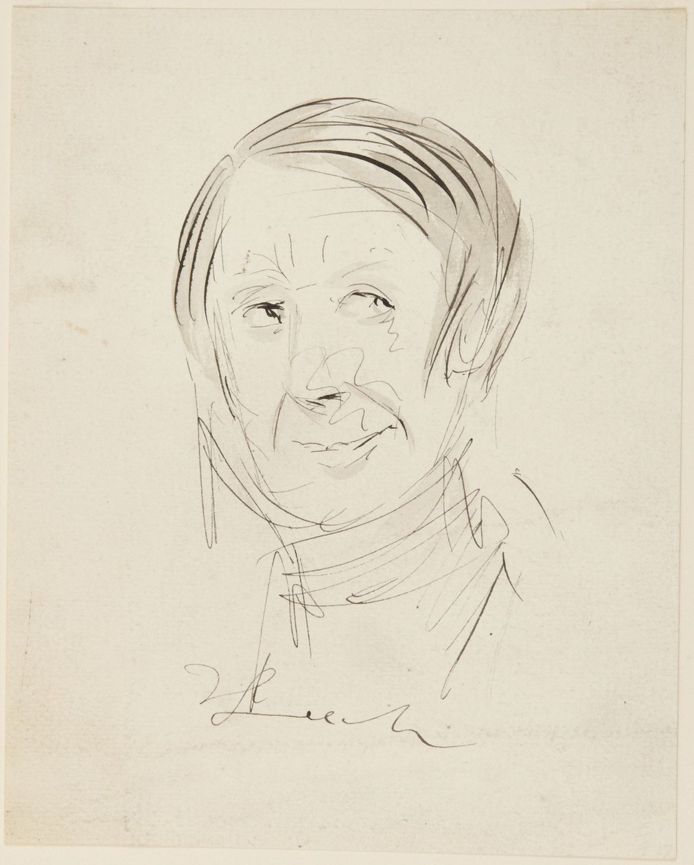 Hode av en mann av John Leech
