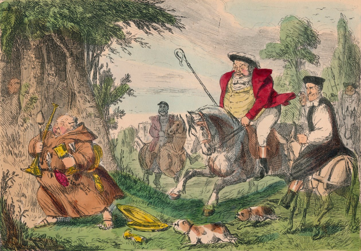 Henry VIII Munkejakt, 1850 av John Leech
