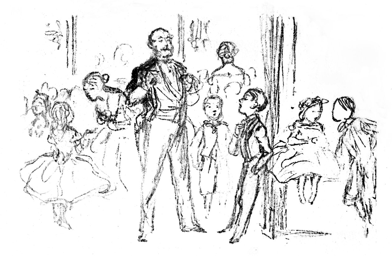 Ungdomsfest, Fra Punch, 1864, 1923 av John Leech