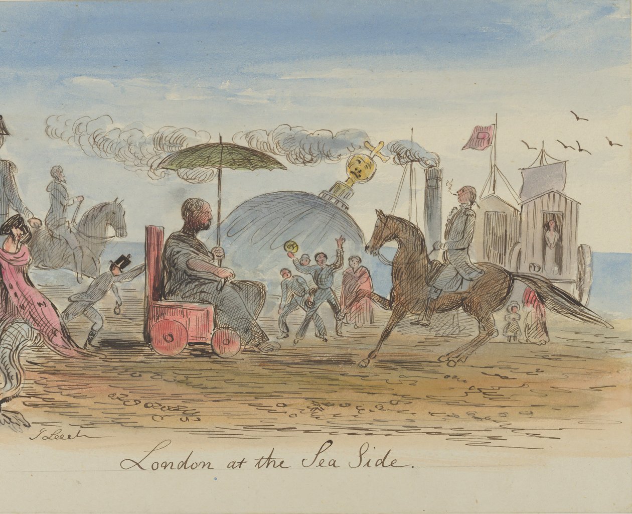London ved havet, 1830-64. av John Leech