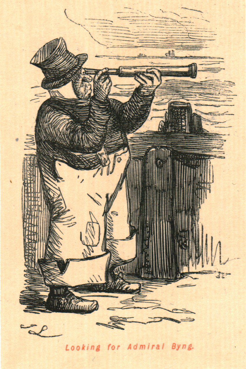 Ser etter admiral Byng, 1897. av John Leech