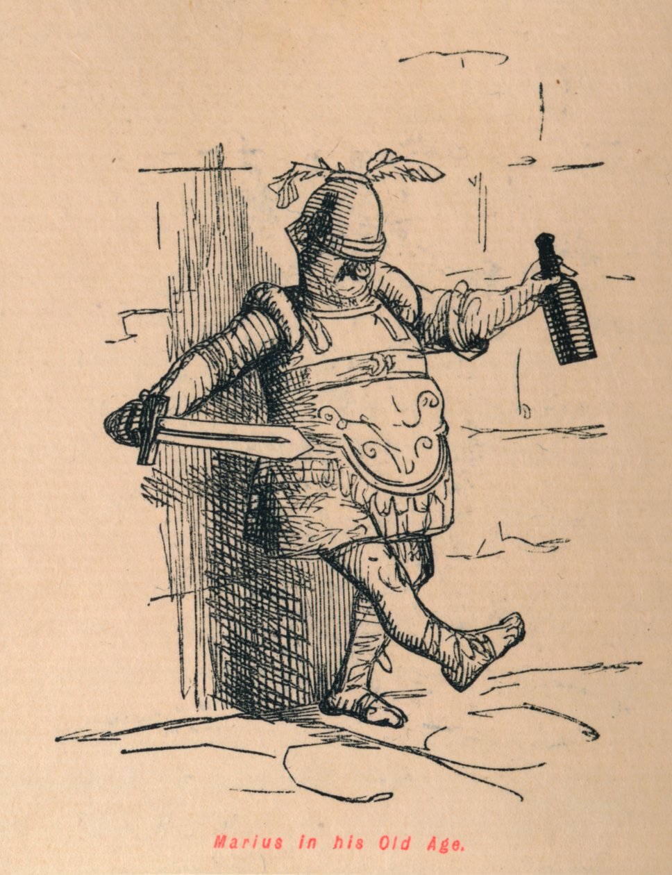 Marius i sin alderdom, 1852 av John Leech