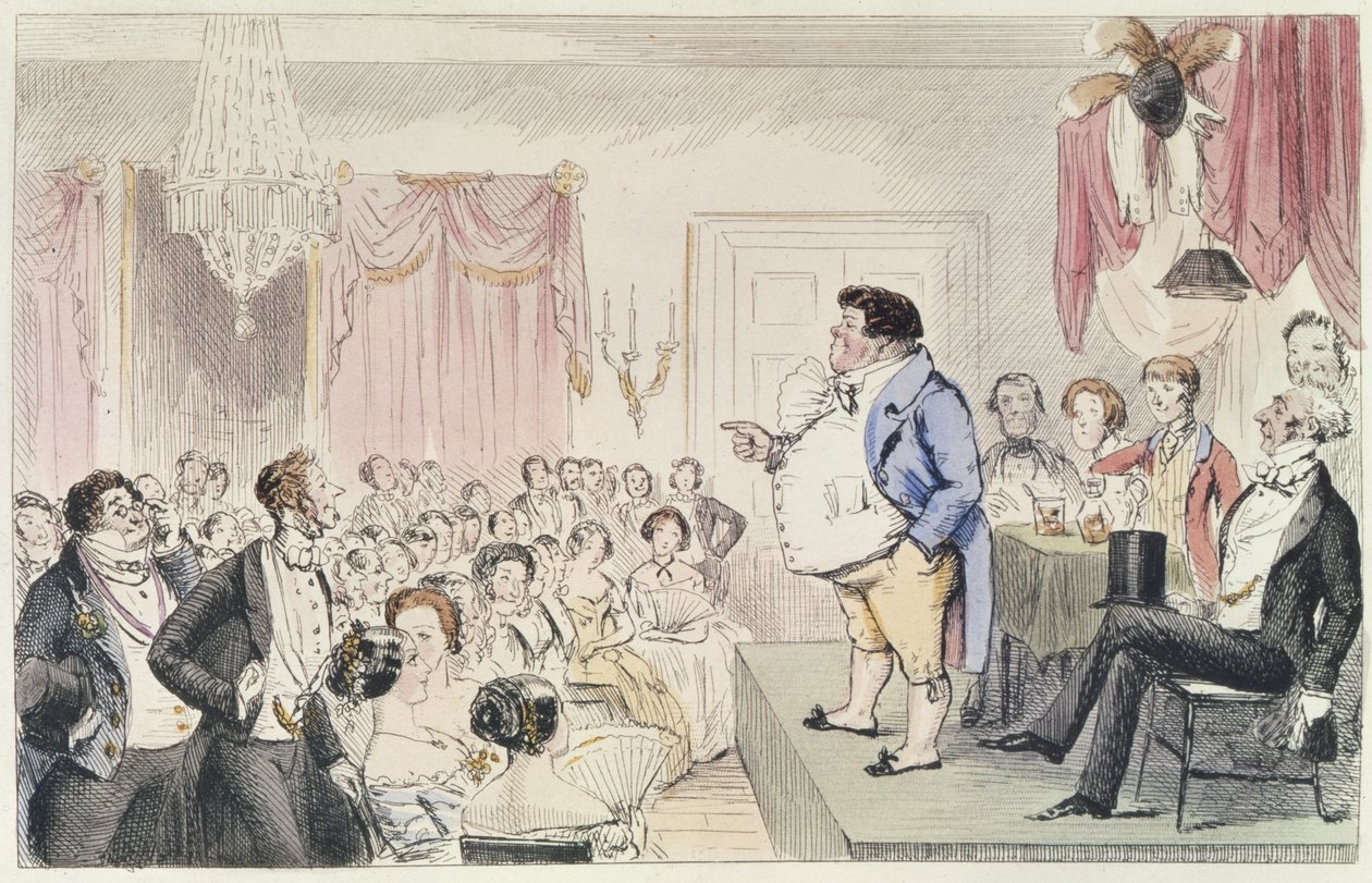 Mr Jorrockss foredrag om Unting, fra en bok av Robert Smith Surtees (1805-64) av John Leech