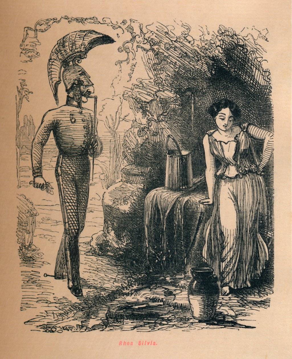 Rhea Silvia, 1852 av John Leech
