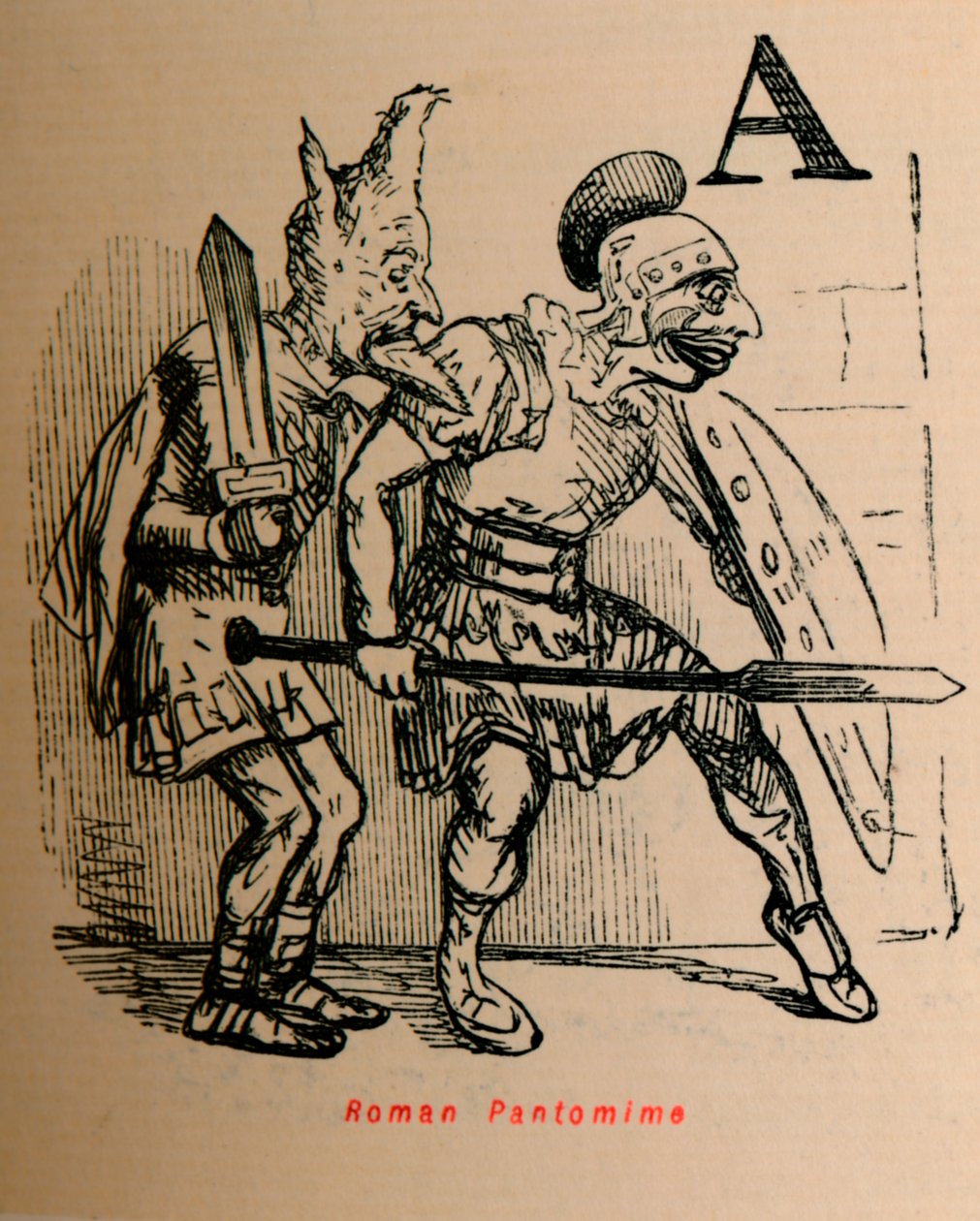 Roman Pantomime, 1852 av John Leech
