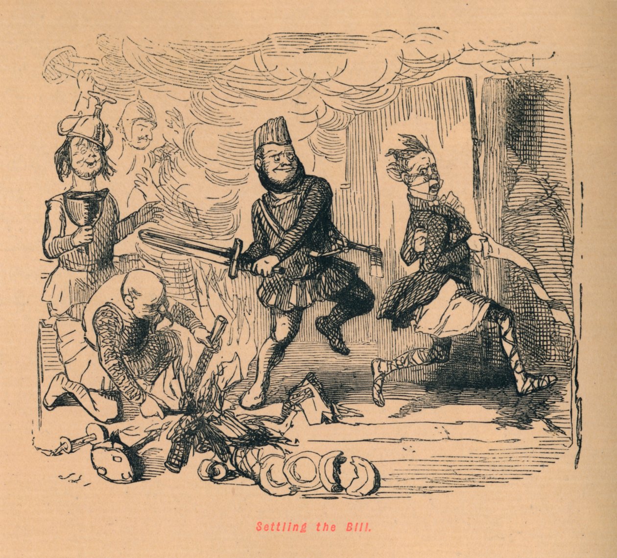Å gjøre opp regningen, c1860, c1860 av John Leech