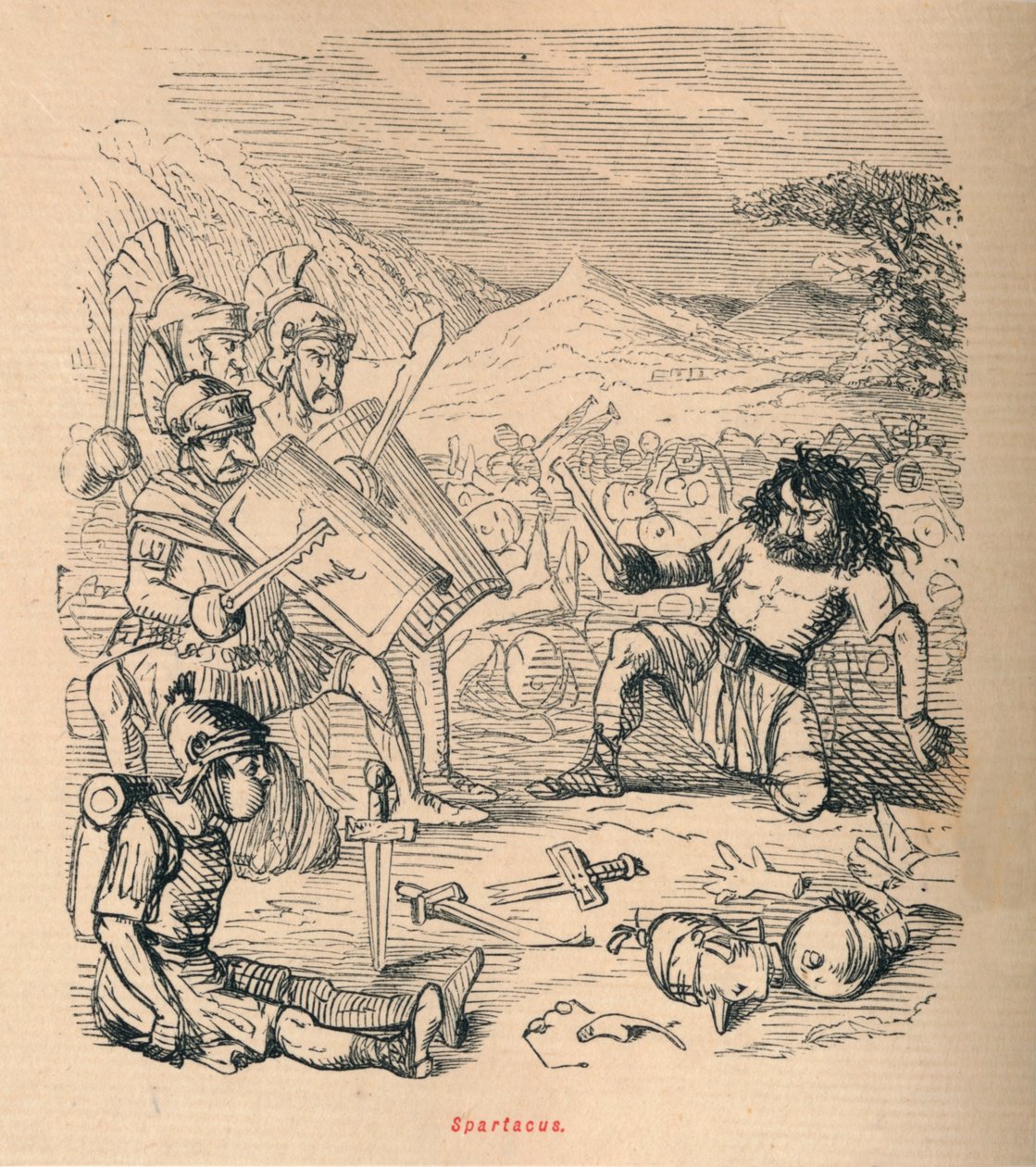 Spartacus, 1852 av John Leech