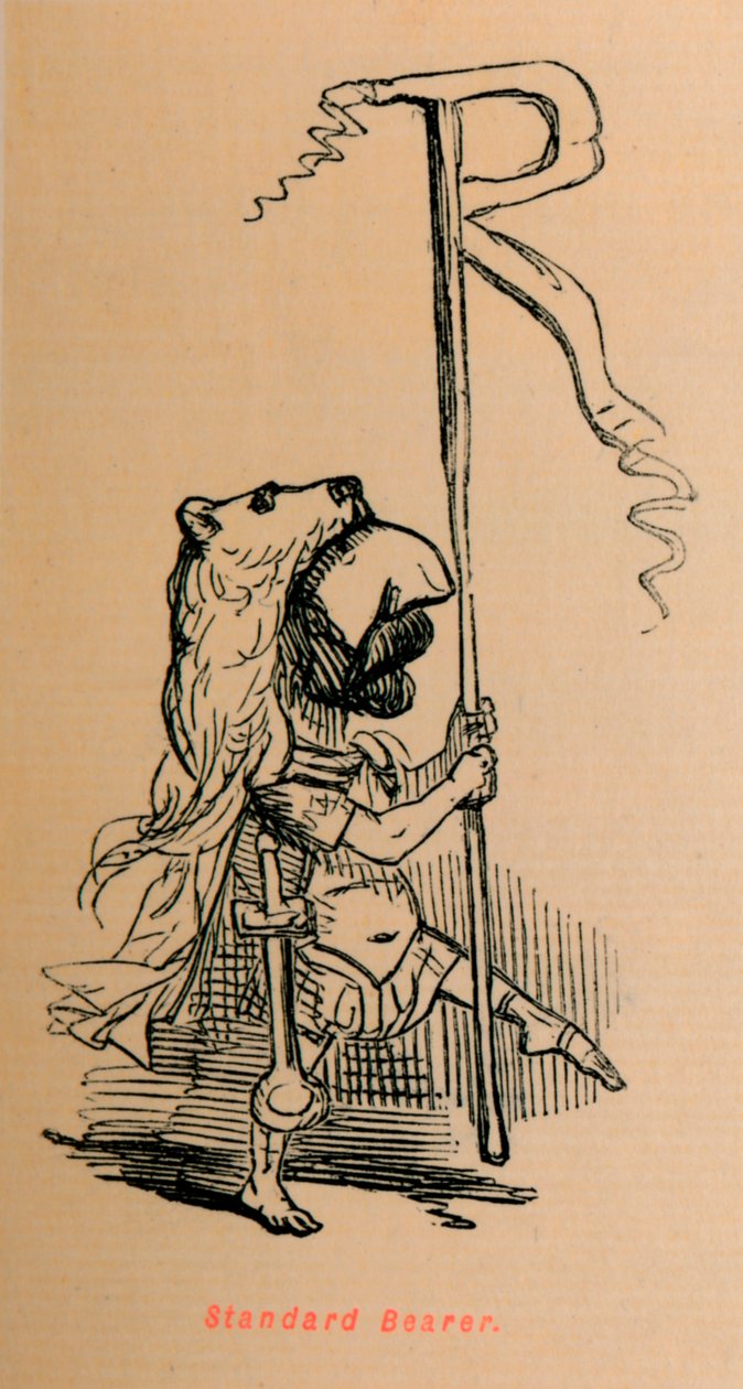 Fanebærer, 1852 av John Leech