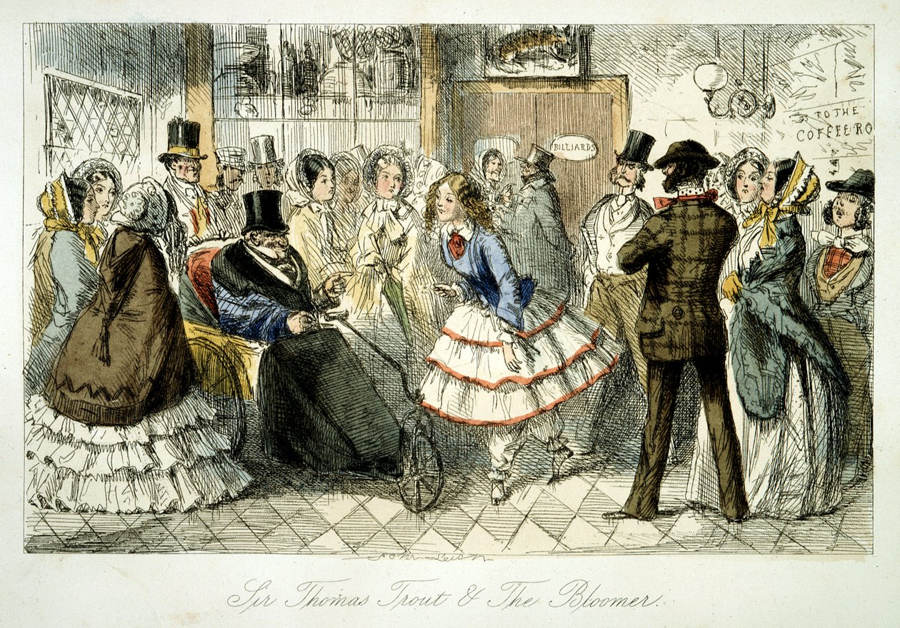 Tar vannet ved Handley Spa, 1845 av John Leech