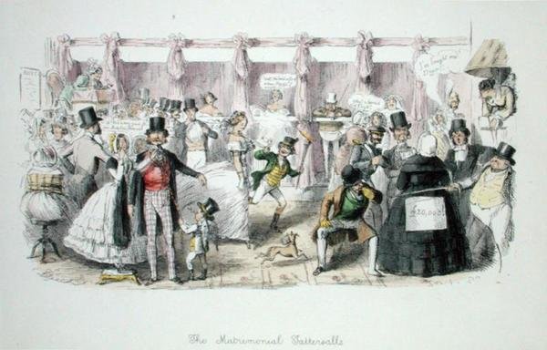 The Matrimonial Tattersalls av John Leech