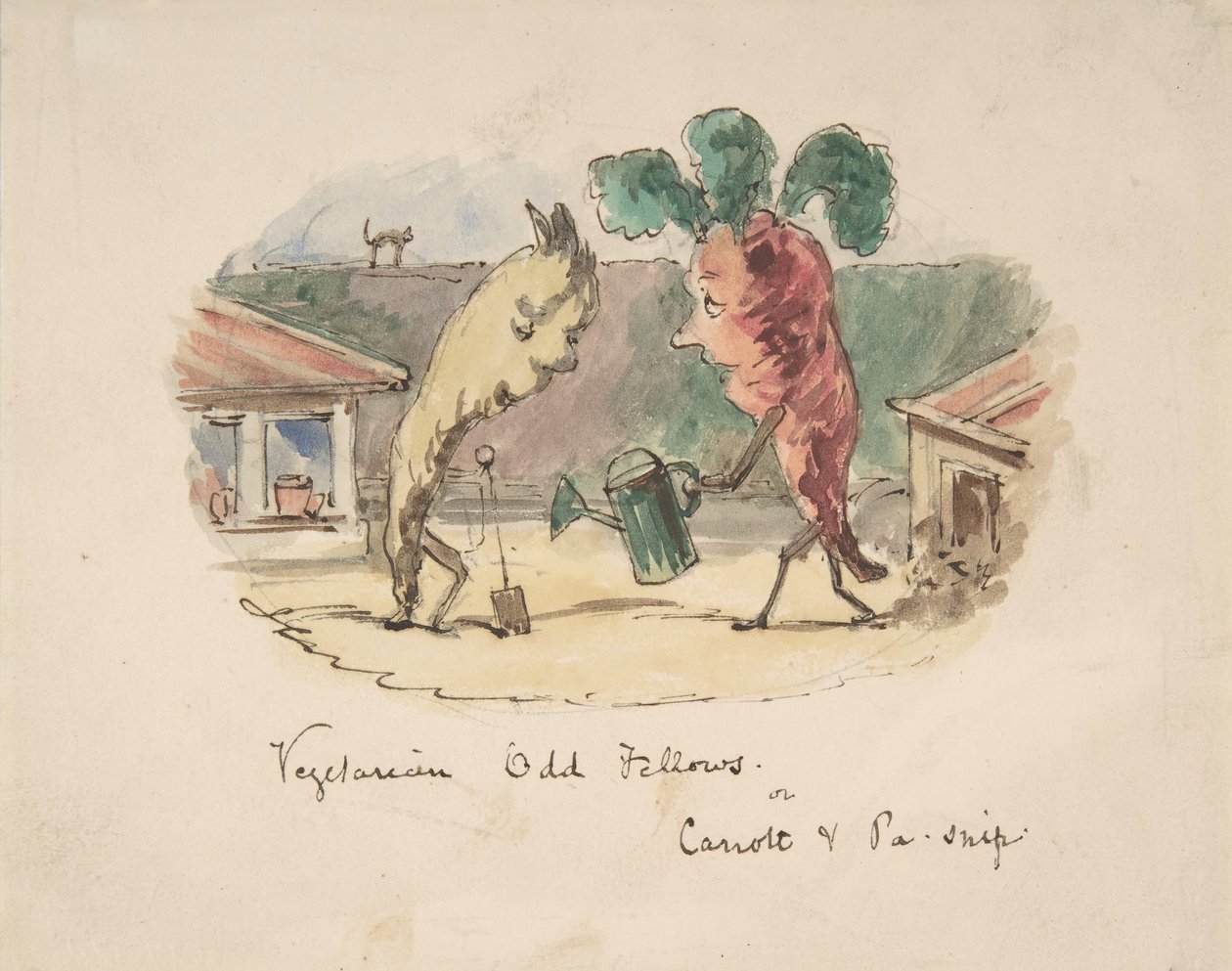 Vegetariske Odd Fellows: eller, Carrott og Pa-Snip, 1837-64. av John Leech