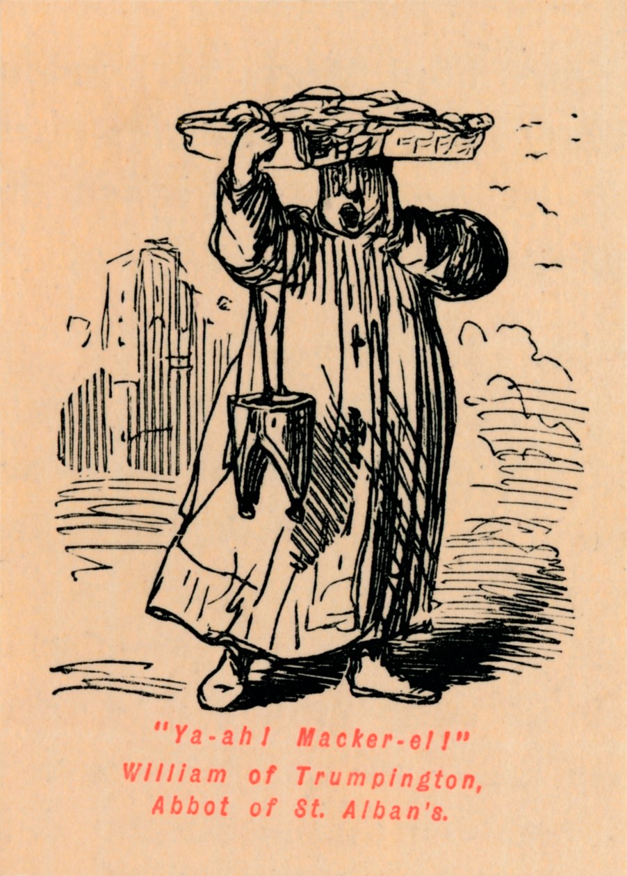 Ja-å! Macker-el! William av Trumpington, abbed av St. Albans, av John Leech