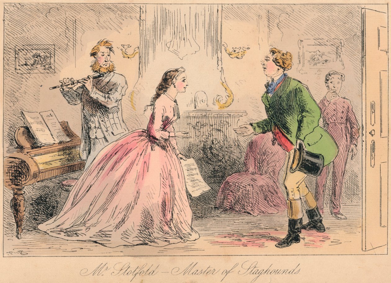 Mr. Stotford - Master of Staghounds, 1865. Artister: John Leech, Hablot Knight Browne. av John Leech and Hablot Knight Browne