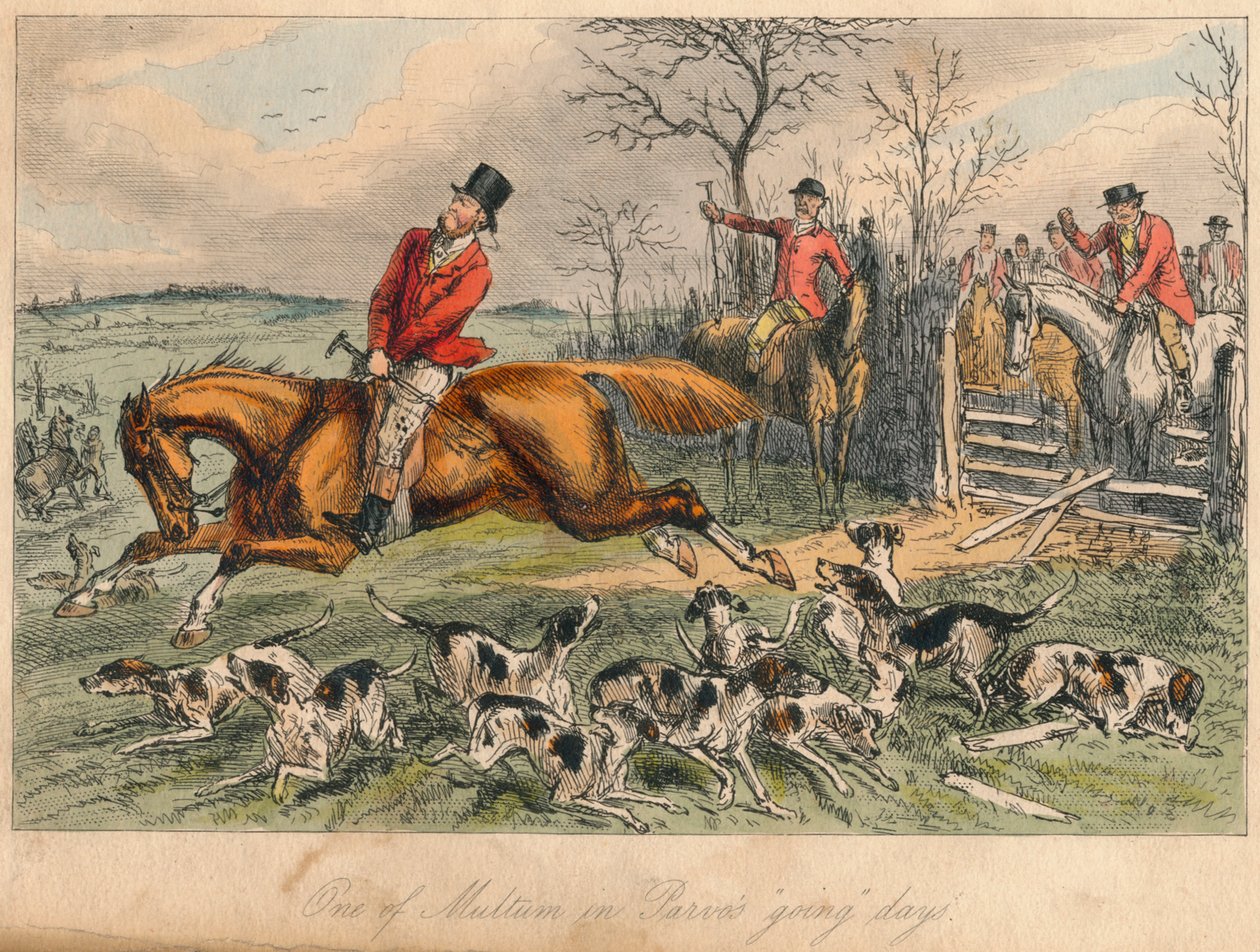 En av Multum in Parvos going days, 1865. Artister: John Leech, Hablot Knight Browne. av John Leech and Hablot Knight Browne