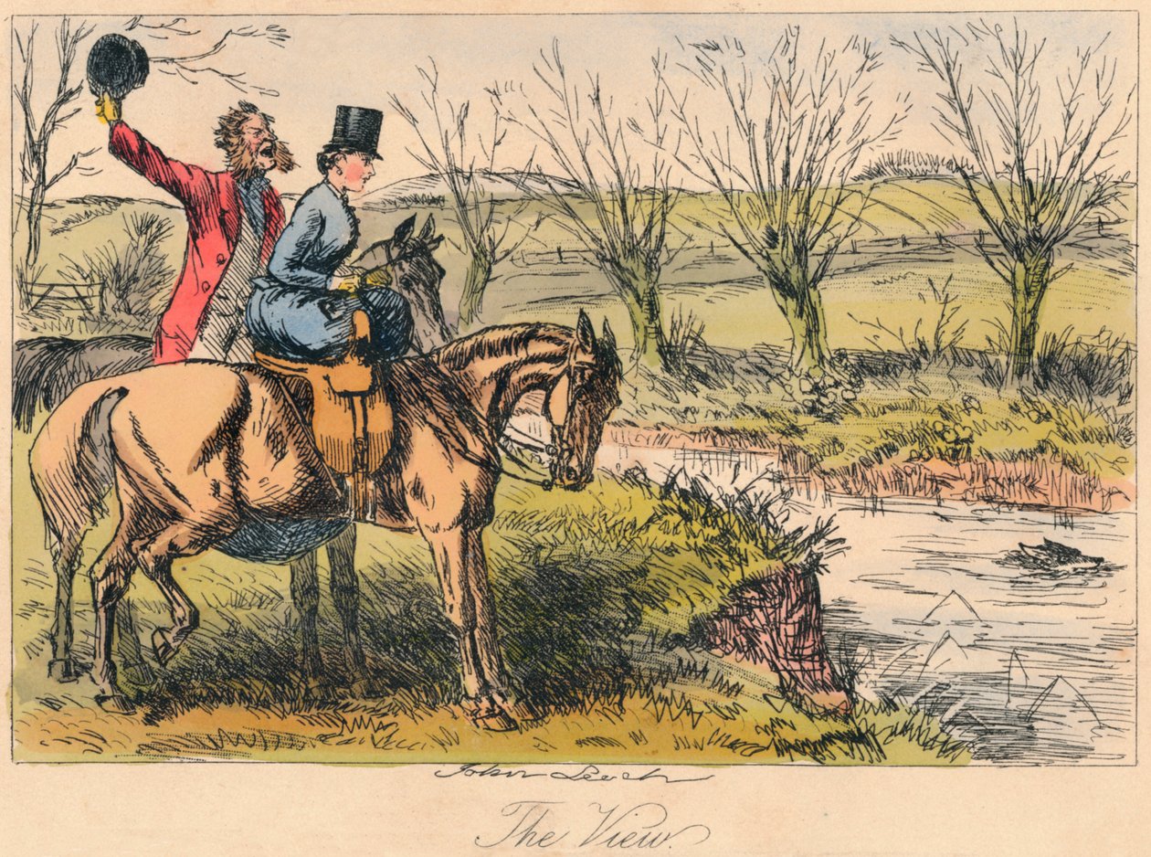 The View, 1865. Kunstnere: John Leech, Hablot Knight Browne. av John Leech and Hablot Knight Browne