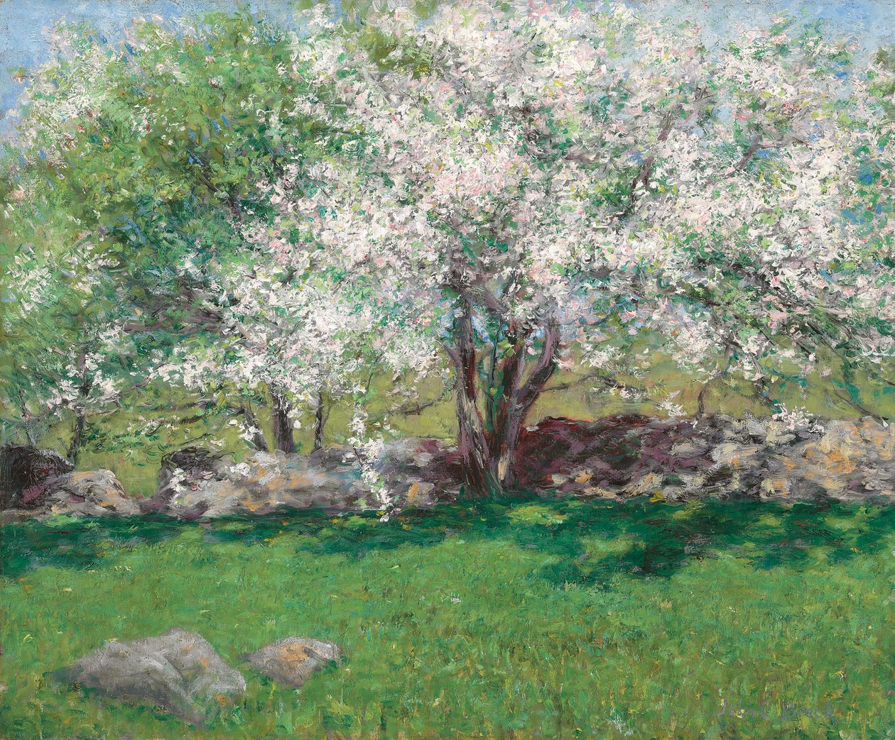 Epletrær, ca. 1889 av John Leslie Breck
