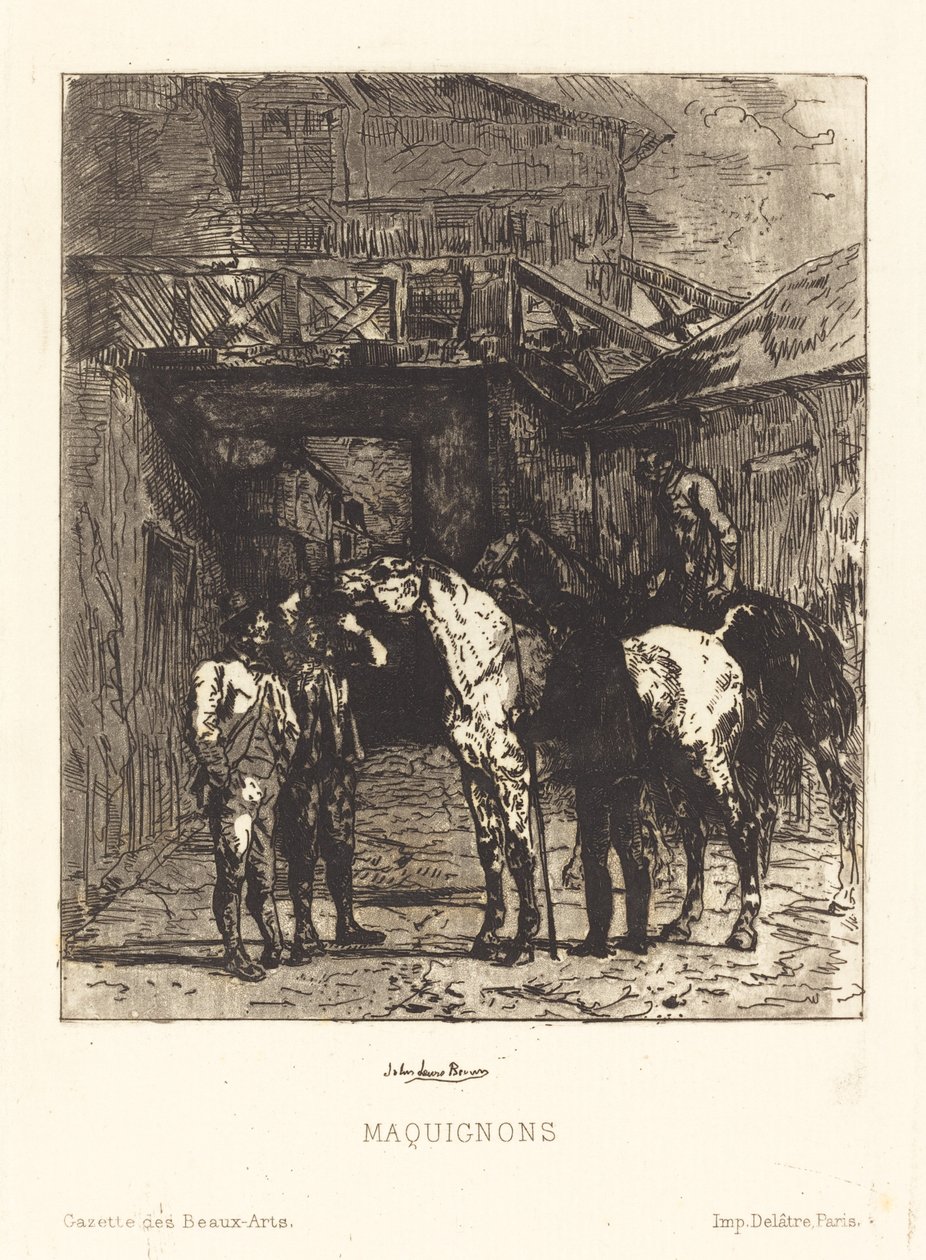 Maquignons (hestehandlere) av John Lewis Brown