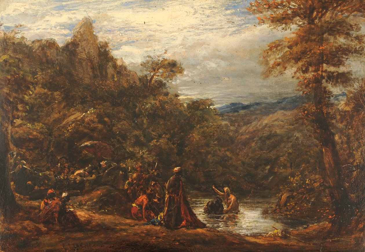 Eunukkens dåp, 1835-45 av John Linnell