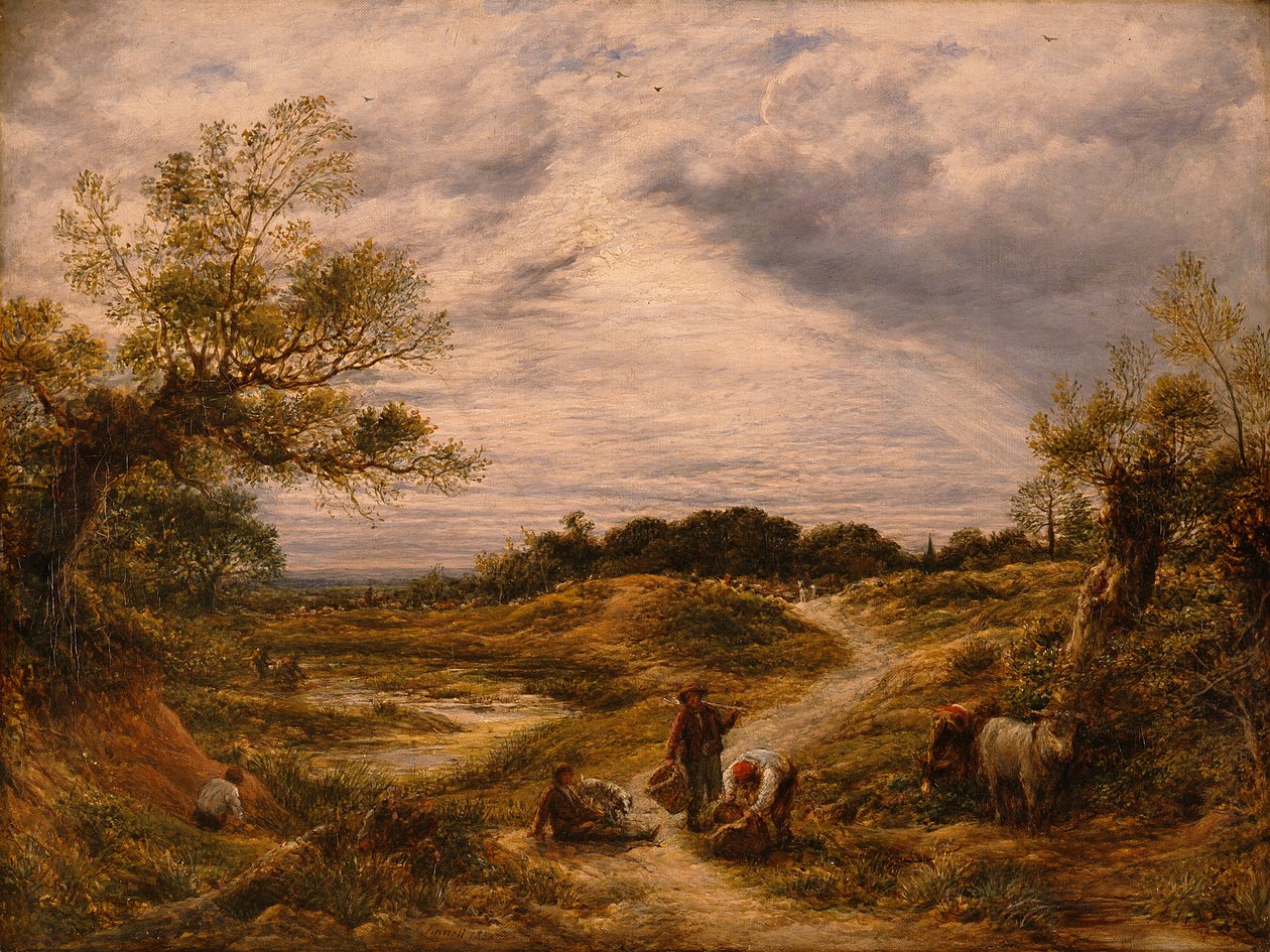 Hampstead Heath, ca. 1855-56 (olje på lerret) av John Linnell
